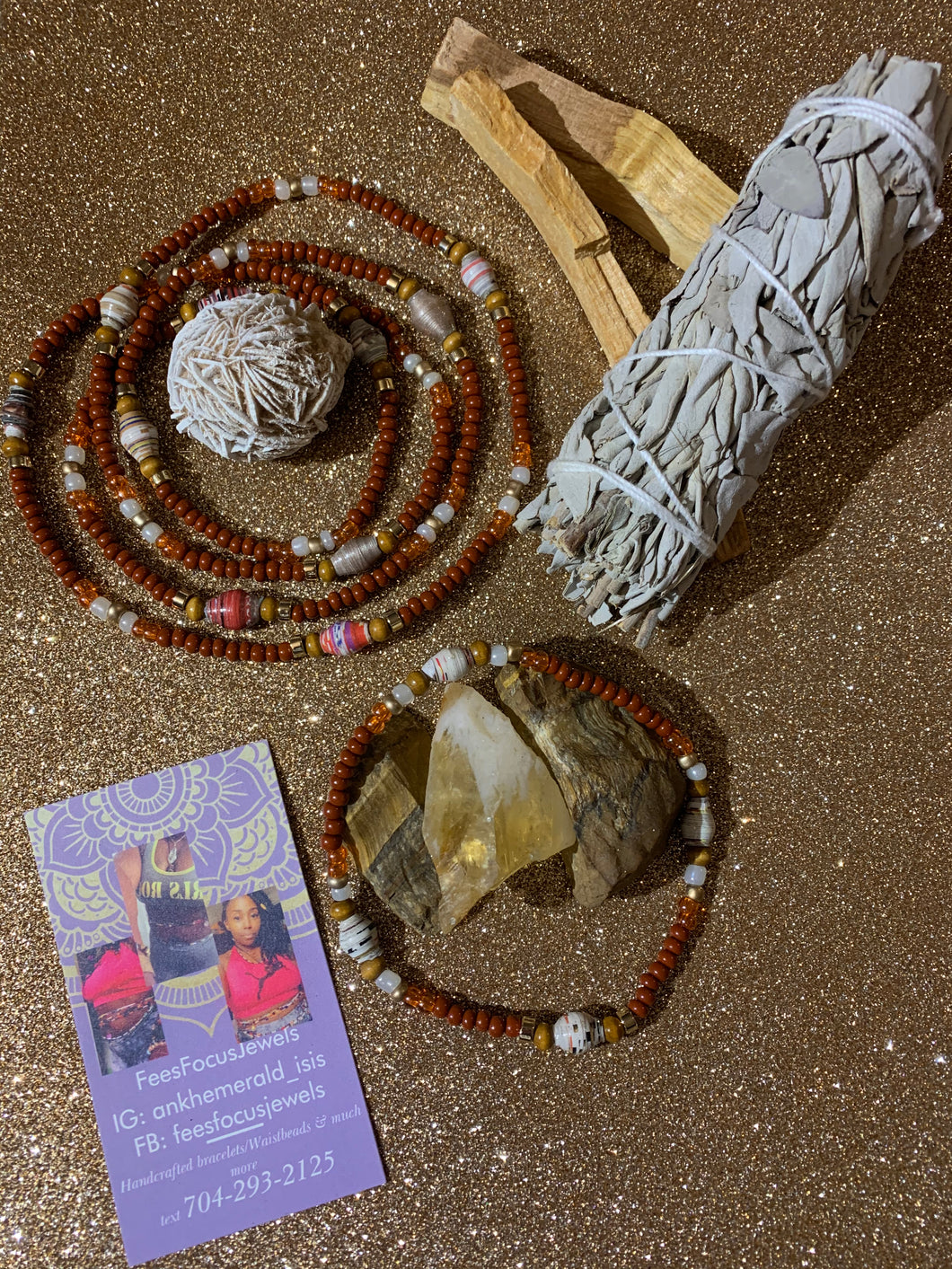 Waistbead & Anklet Set
