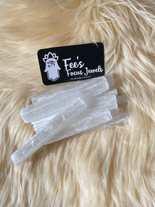 Selenite crystal Wand