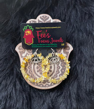 Load image into Gallery viewer, Eye of Horus Crystal Chip earrings
